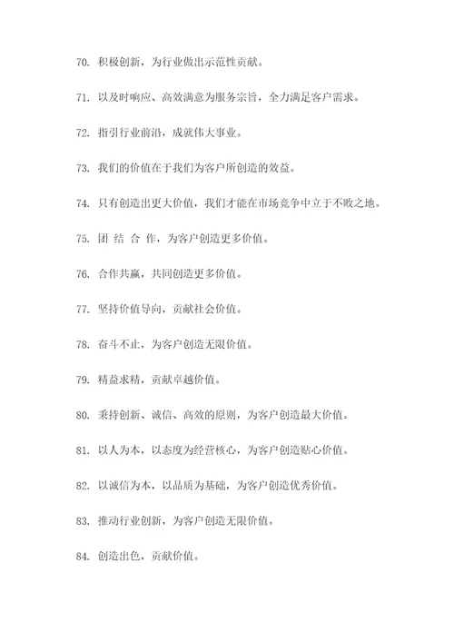 对公司贡献价值标语口号