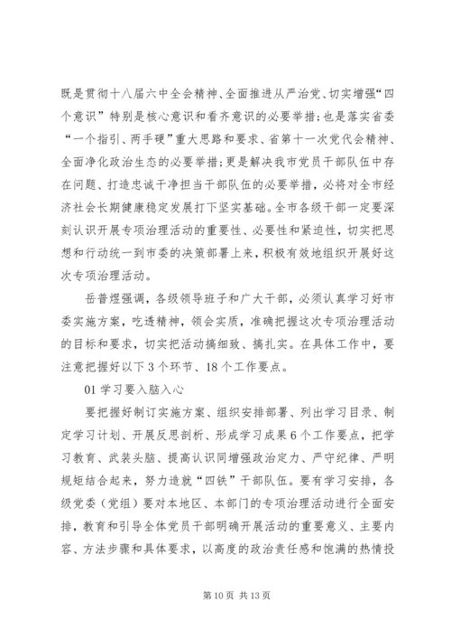 讲政治重规矩作表率组织生活会对照检查材料.docx