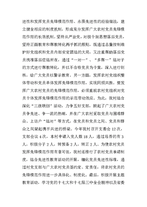 村党支部年终工作总结优选