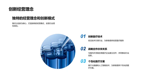 生物医疗企业发展PPT模板