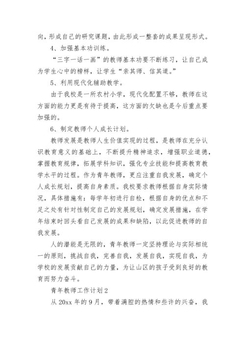 青年教师工作计划 培养青年教师工作计划.docx