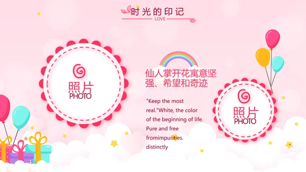 生日快乐生日派对纪念册动态PPT