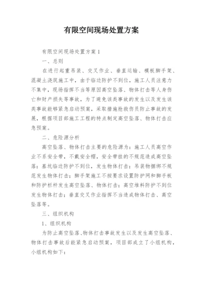 有限空间现场处置方案.docx