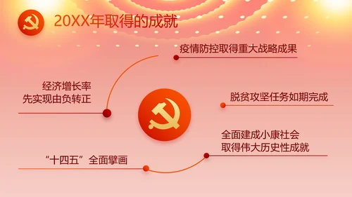 奋斗百年路启航新征程PPT动态模板
