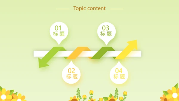 卡通可爱小太阳微笑服务行业教育动态PPT模板