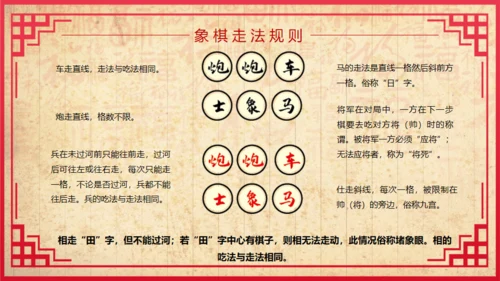 中国象棋比赛背景图通用PPT模板