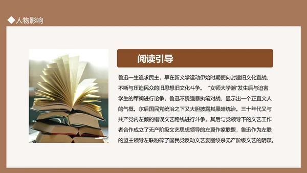 鲁迅先生PPT模板