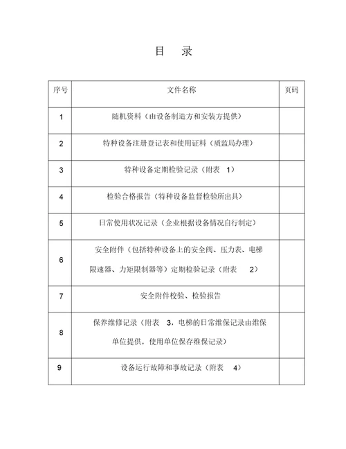 特种设备使用变更申请表格