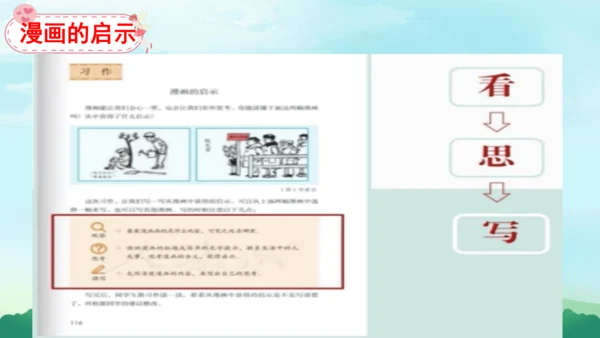 部编版五下语文2023-2024学年八单元习作：漫画的启示（课件）