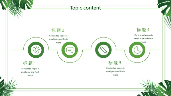 绿色小清新述职报告动态PPT模板