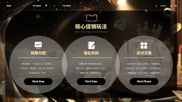 黑金色618商务风宣传策划ppt