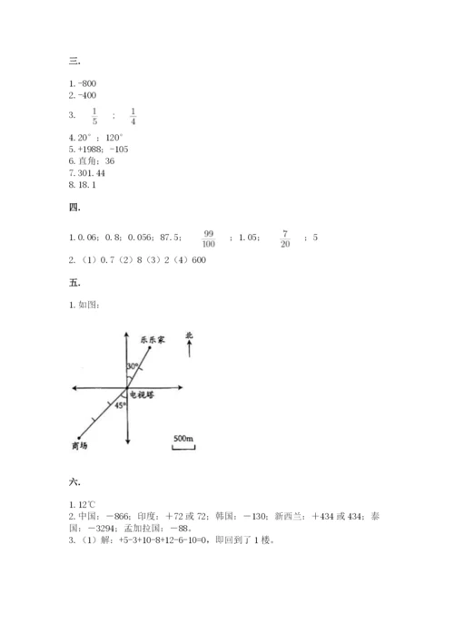 小升初数学综合练习试题附答案（名师推荐）.docx