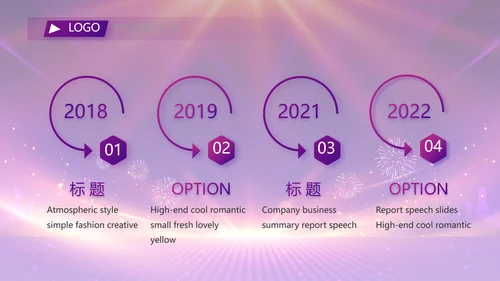 紫色励志业务启动大会战略合作策划PPT模板