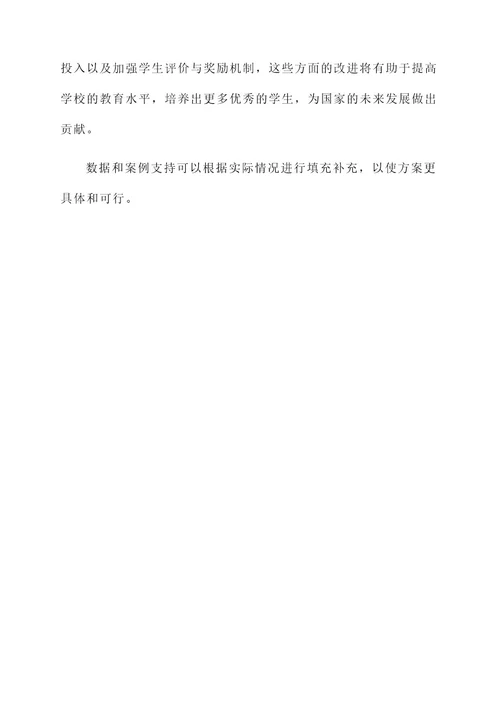 中小学校教育质量提升方案