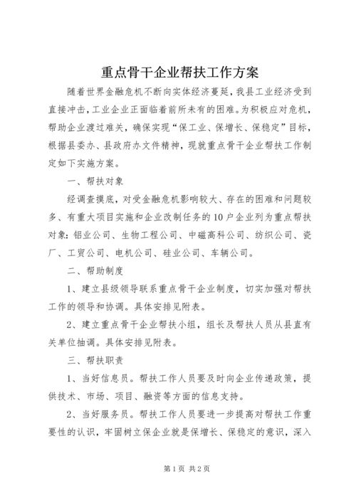 重点骨干企业帮扶工作方案.docx