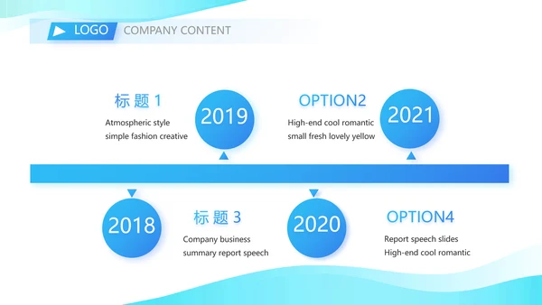 蓝色大气公司企业宣传简介介绍PPT