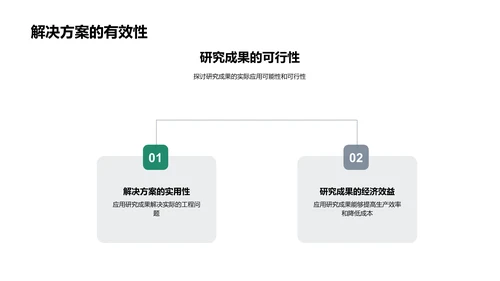 工学研究成果展示PPT模板