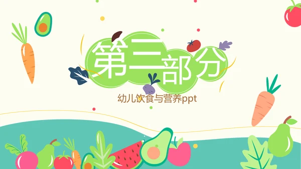 幼儿绿色饮食与健康管理工作总结汇报动态PPT模板