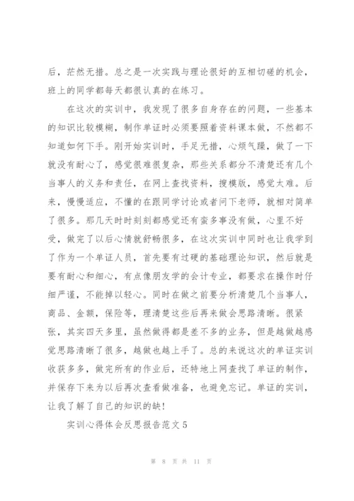 实训心得体会反思报告范文2021.docx