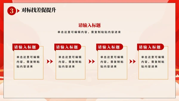 红色渐变喜庆党政风党课党建PPT模板