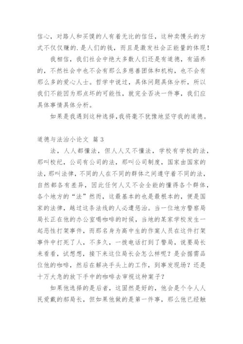 道德与法治小论文.docx