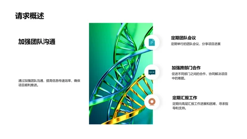 生物医疗月度报告PPT模板