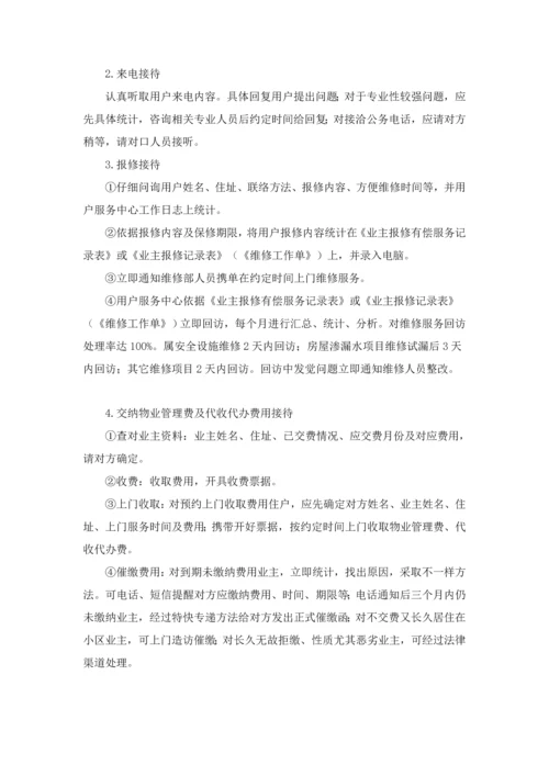 物业客服前台工作综合流程详细的.docx