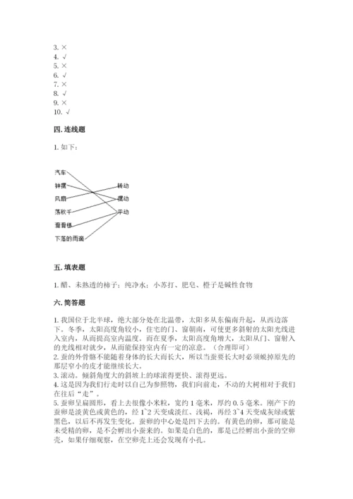 教科版小学科学三年级下册 期末测试卷附完整答案【夺冠系列】.docx