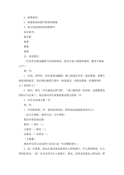 荷花教案范文汇总五篇.docx