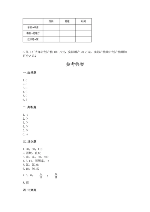 人教版六年级上册数学期末检测卷含答案解析.docx