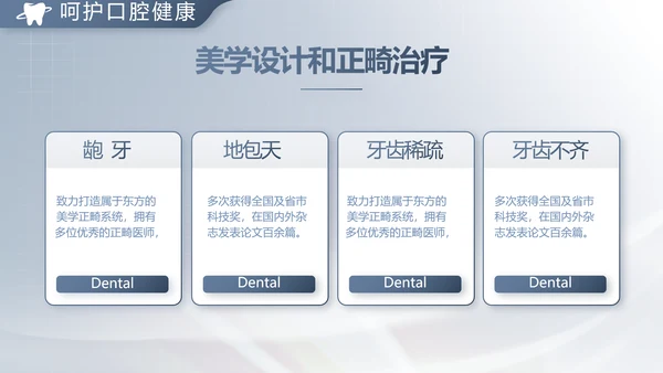 医疗牙科商业计划书务动态PPT模板