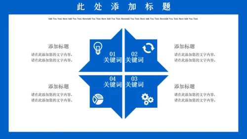 蓝色科技商务工作汇报通用PPT模板