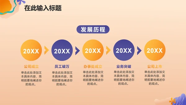 渐变扁平商务秋季招聘会PPT模板