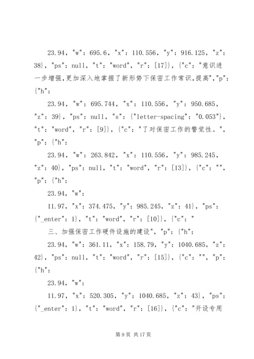 安全保密工作自查情况汇报.docx