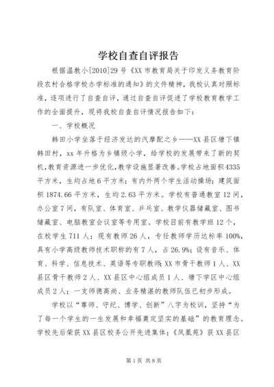 学校自查自评报告 (10).docx