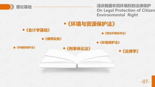 法律专业毕业论答辩通用PPT模板