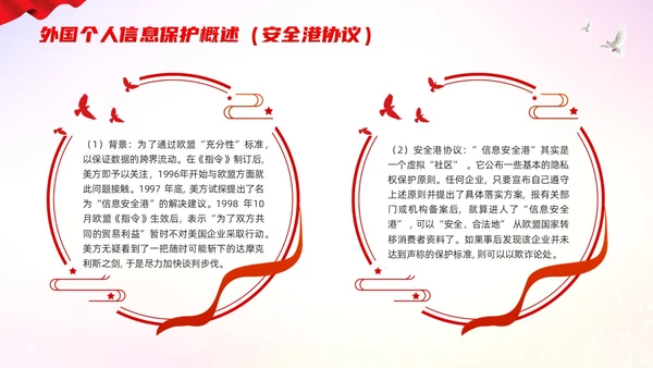 红色简约个人信息保护法PPT模板宣传PPT动态PPT法律