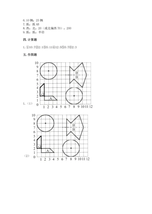 小学六年级上册数学期末测试卷及1套完整答案.docx