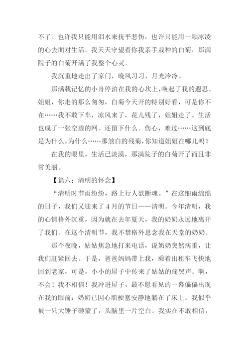 什么的怀念作文.docx