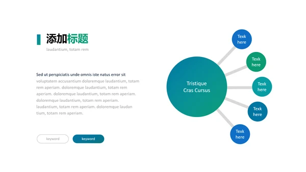 现代渐变绿创意风格公司简介商务PPT模板
