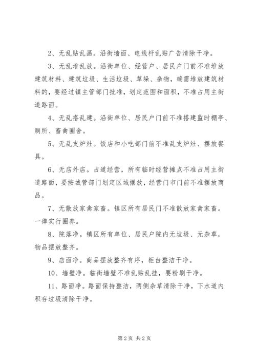 镇容和环境卫生集中整治方案 (2).docx