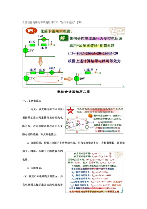 2023年电路基础分析知识点整理.docx