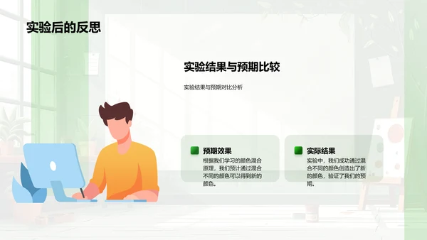 探索颜色实验课PPT模板