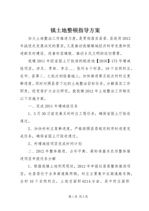 镇土地整顿指导方案.docx