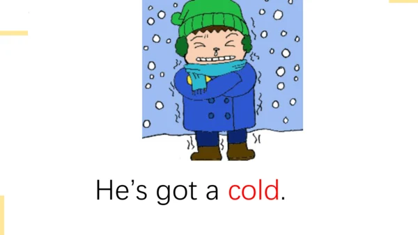 Module 7 Unit 2  She’s got a cold 课件(共28张PPT)