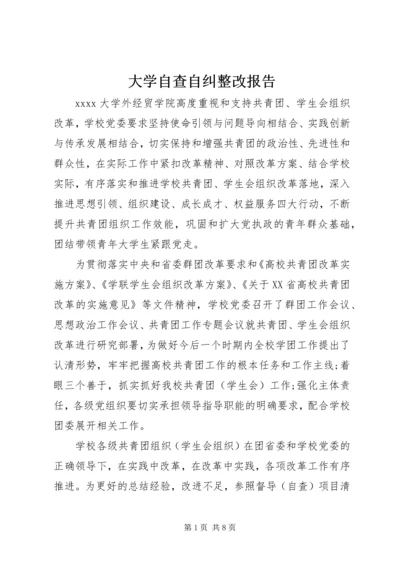 大学自查自纠整改报告.docx