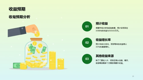 绿色简约旅游营销推广方案PPT模板