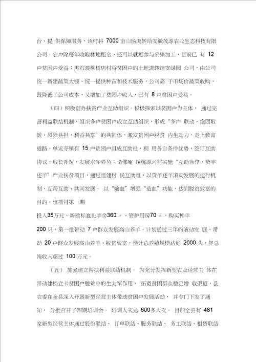 产业扶贫年度工作总结范文完美版20210207124600