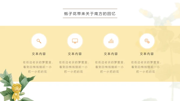 清醒纪植物绘小清新文艺女青年通用PPT模板