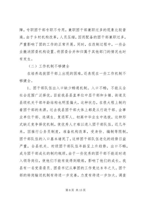 共青团干部队伍建设的调查与思考 (4).docx